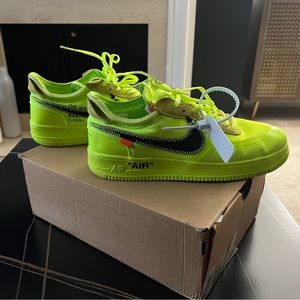 - Nike Air Force 1 Low x OFF-WHITE Volt 2018 (AO4606-700) Men's Size 9.5